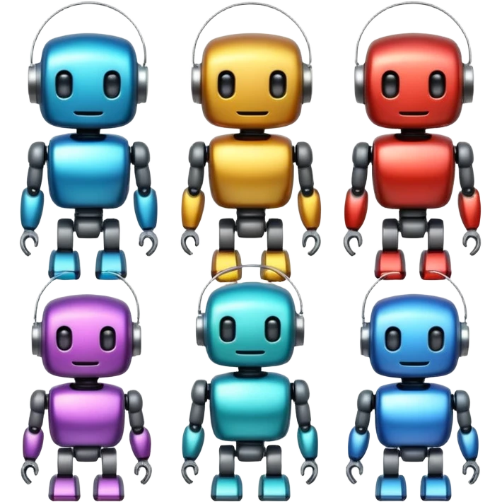 Wholesome cute robots emoji
