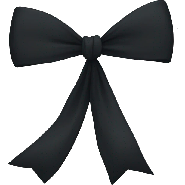 black bow  emoji