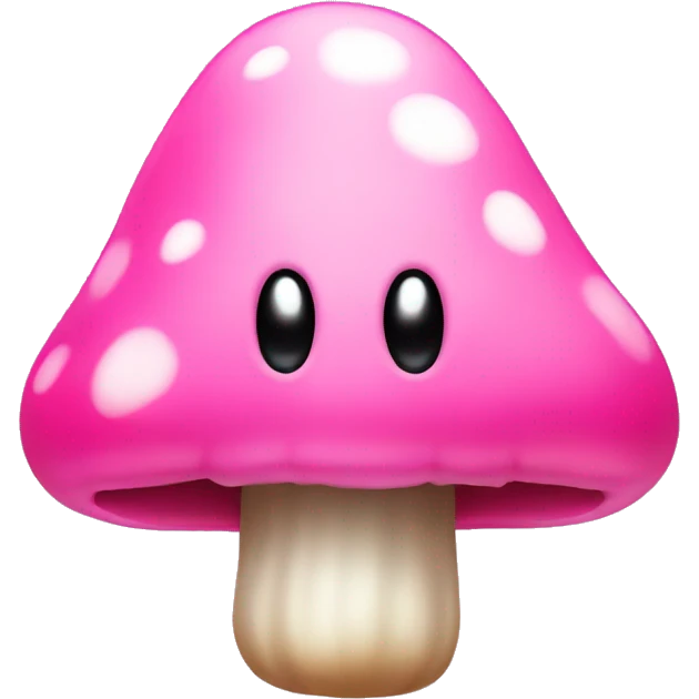 Pink little mushroom man drooling emoji