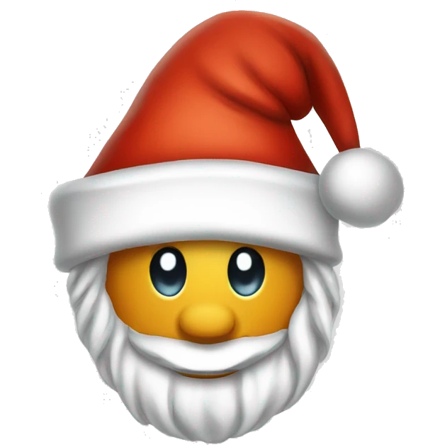 Basketball santa hat smiley  emoji