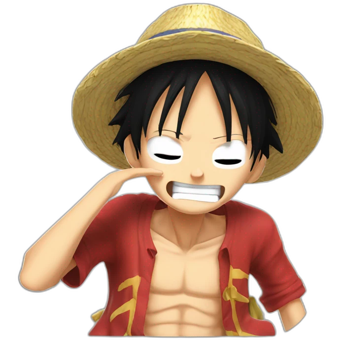 Luffy qui dab emoji