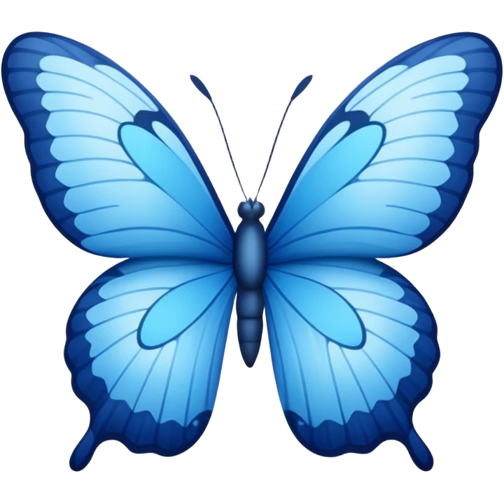 blue butterfly emoji
