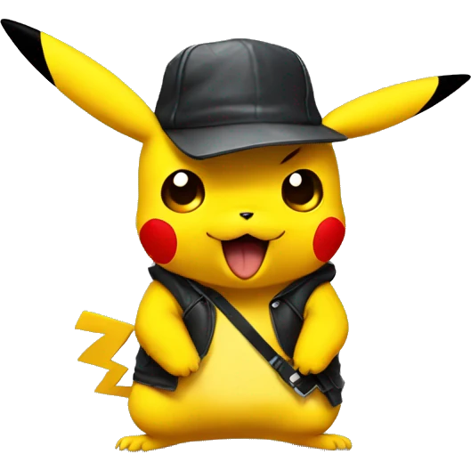 Gangster Pikachu emoji