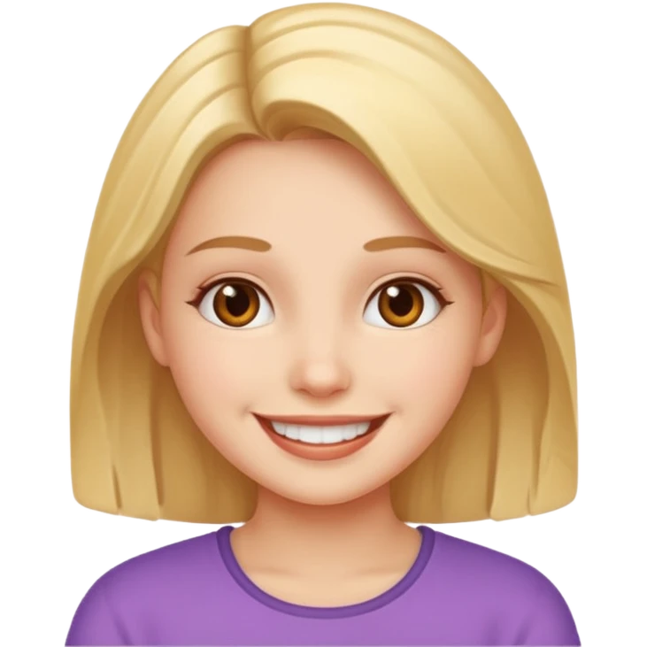 Girl smiling  emoji