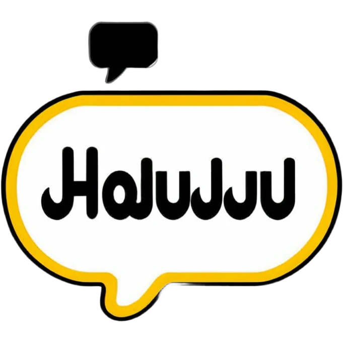 Colorful cartoon speech bubble with the name حسیب in fun decorative Arabic typography emoji