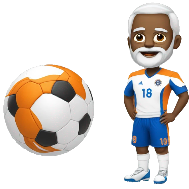 Modi moustapha a joué au football  emoji