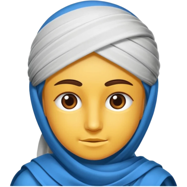 Mavi yuvarlağın içinde beyaz tik kaliteli emoji