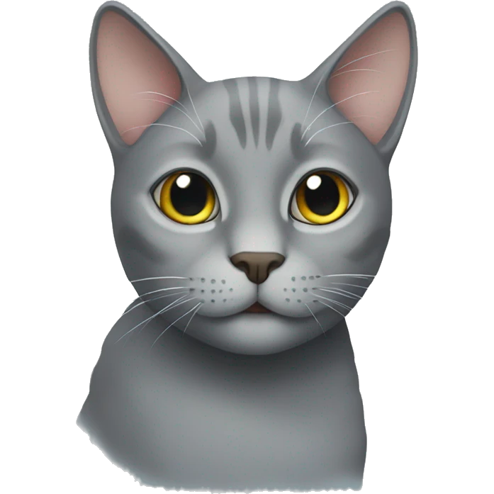 Grey cat emoji