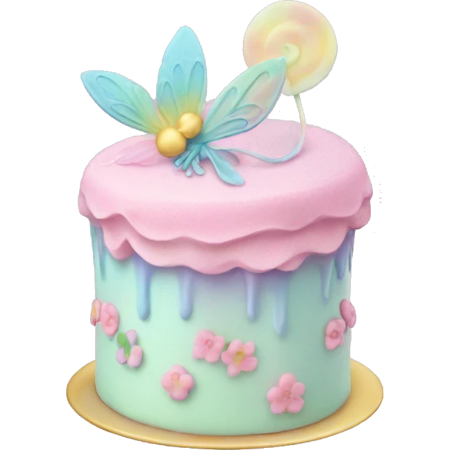 Fairy pastel cake emoji