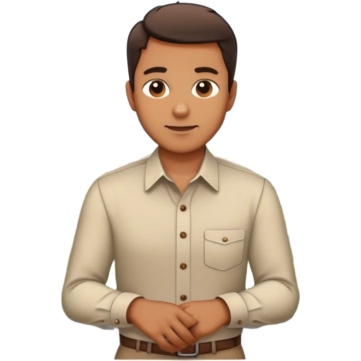Man on balcony overlooking a view emoji