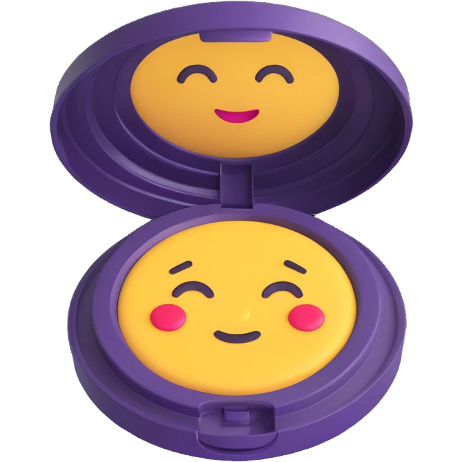 compact powder, 3D emoji style emoji