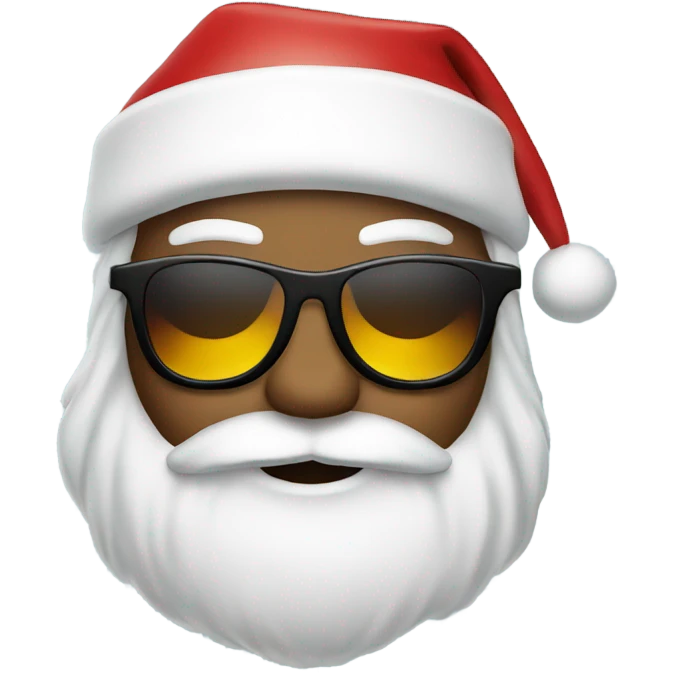 Santa with sunglasses emoji