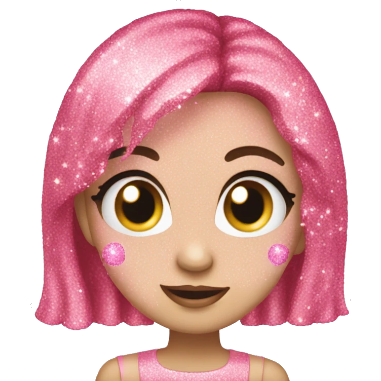 Pinkes glitzer emoji