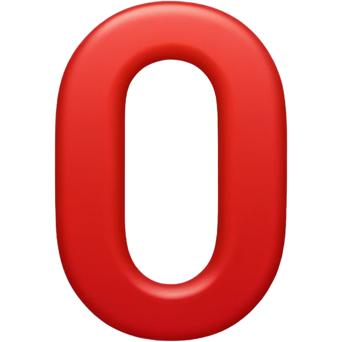 Red number "0" emoji