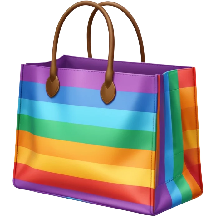 rainbow shopping bag 🛍️ emoji