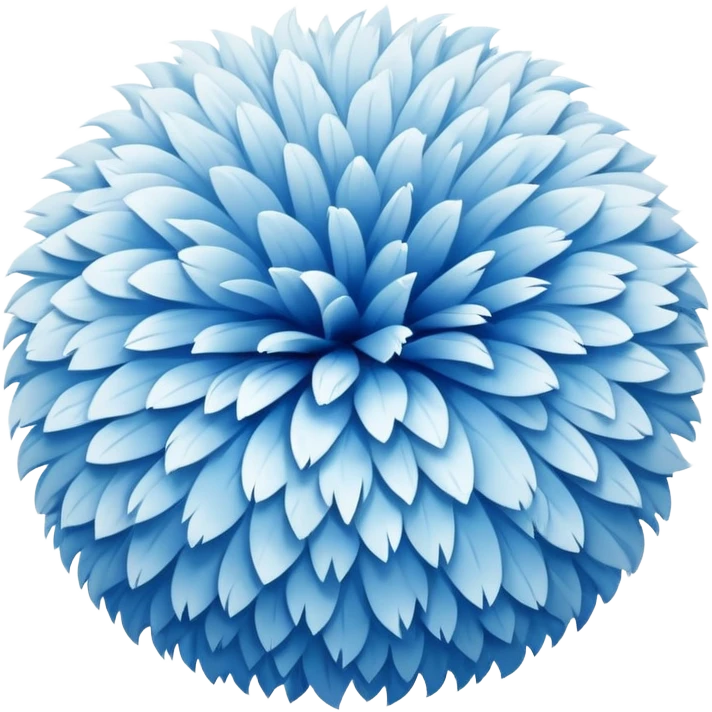 white and blue cheer pompon emoji