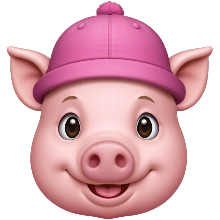 pig wear hat emoji