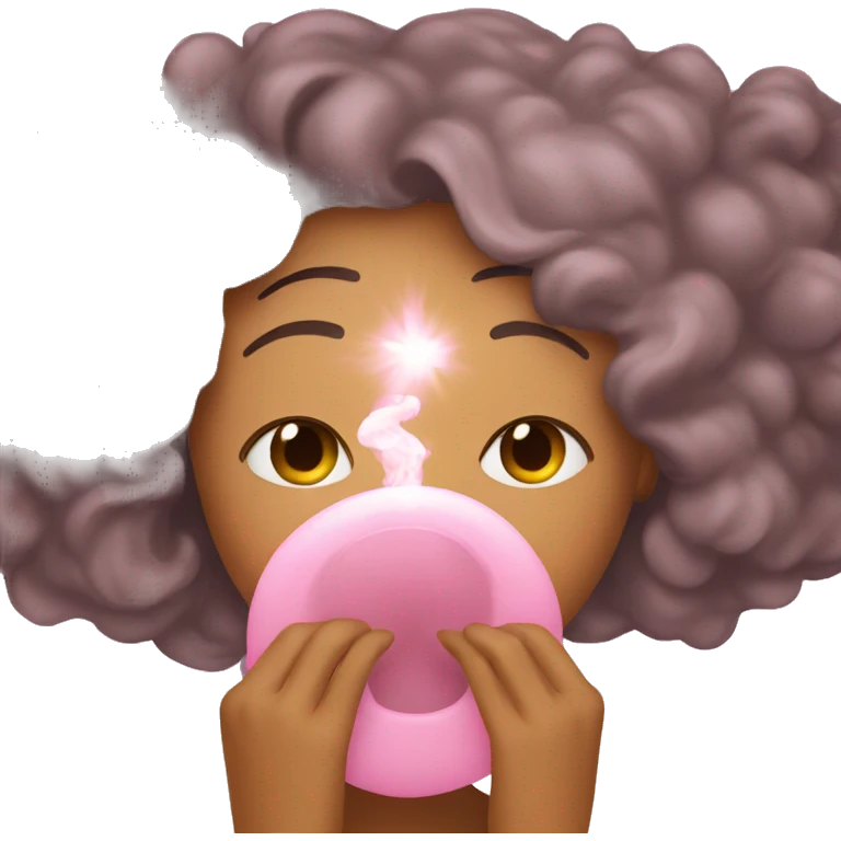 emoji blowing a light pink kiss emoji