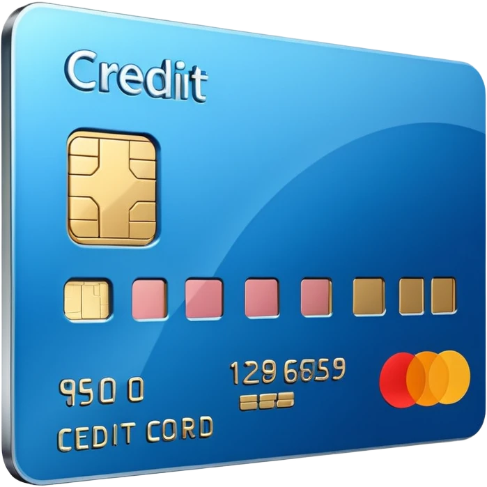 3D style credit card icon, no text emoji