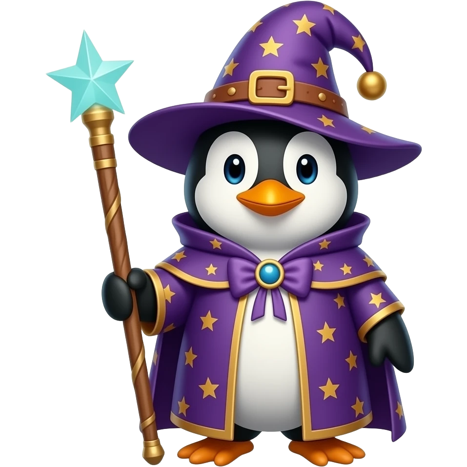 Penguin Wizard emoji