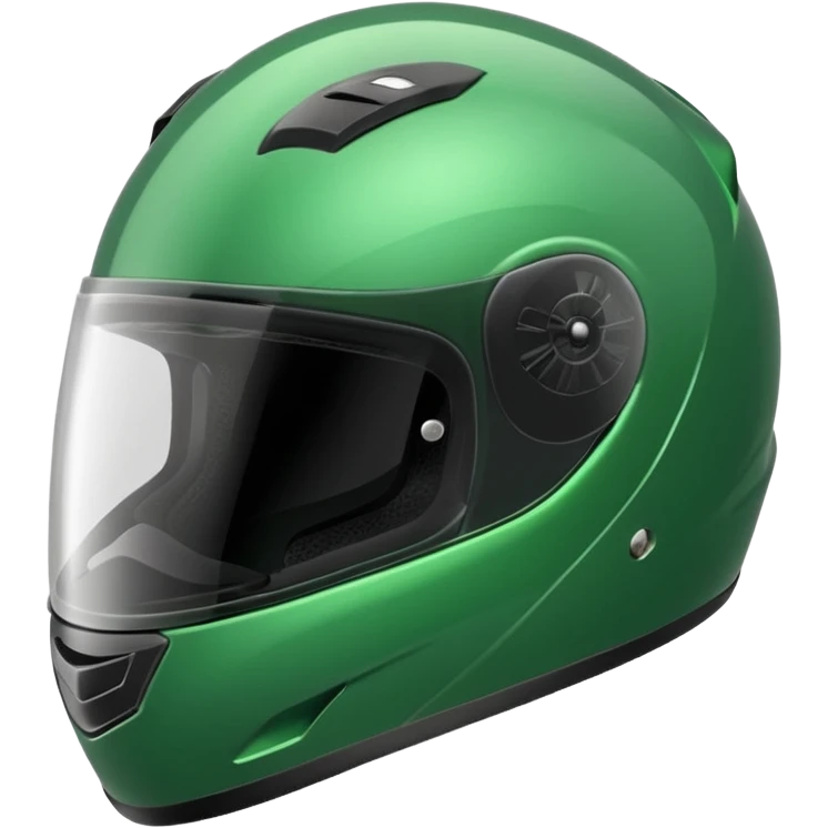 green motorcycle helmet emoji