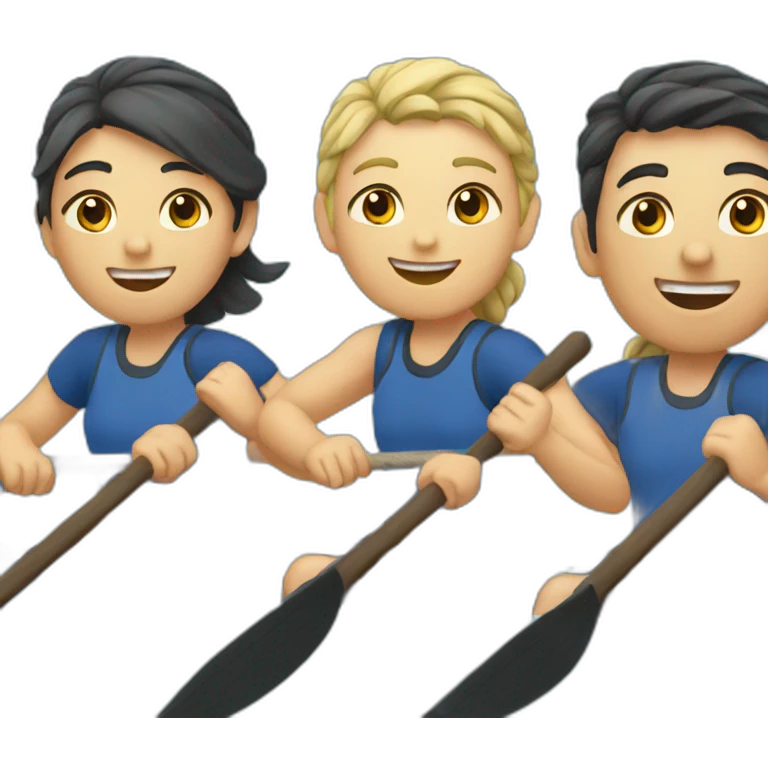rowing team on a boat emoji
