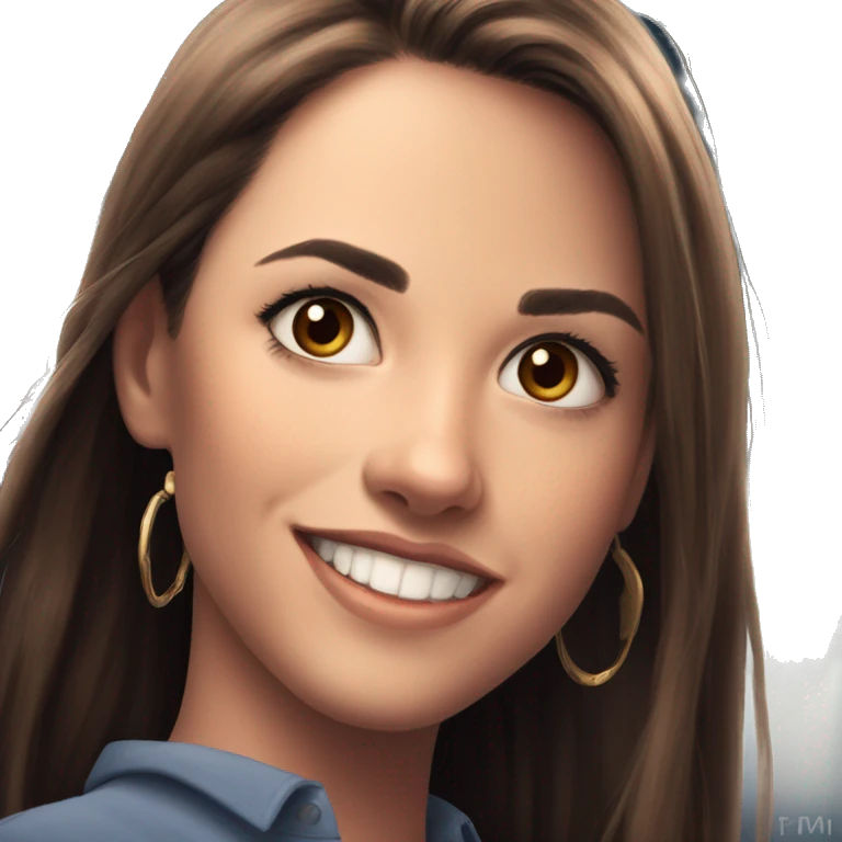 adorable portrait of happy girl emoji