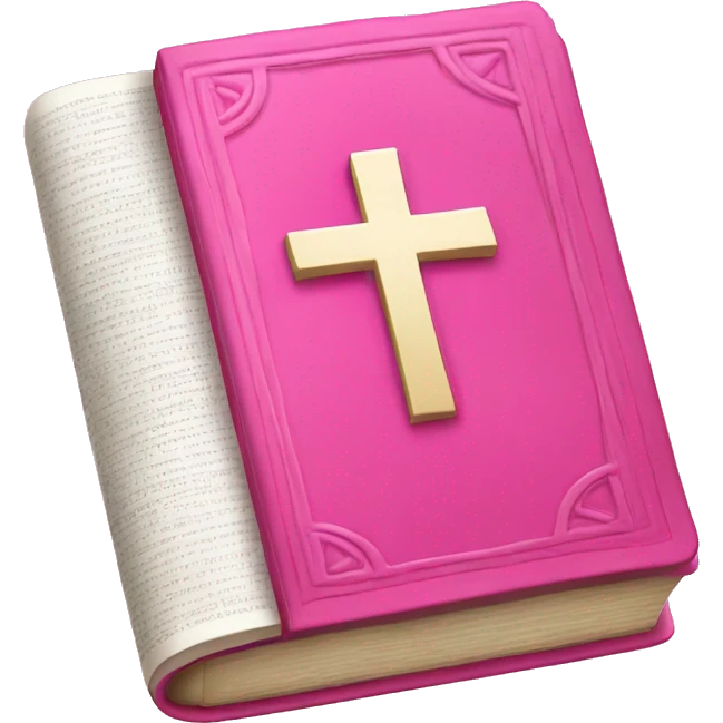 Pink bible  emoji