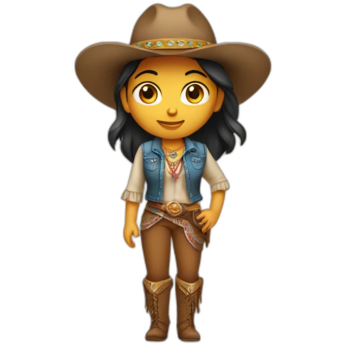Indian girl wearing Western outfit emoji