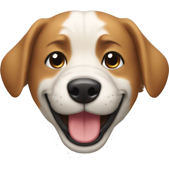 Perro muriendo de risa  emoji
