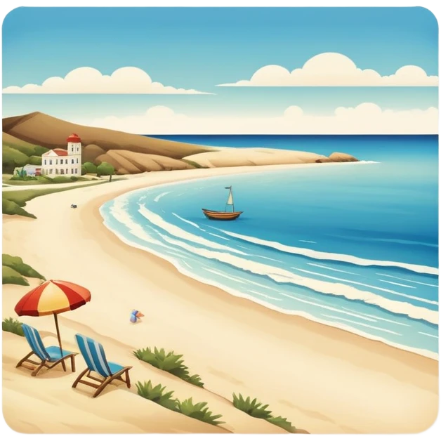 A postcard emoji