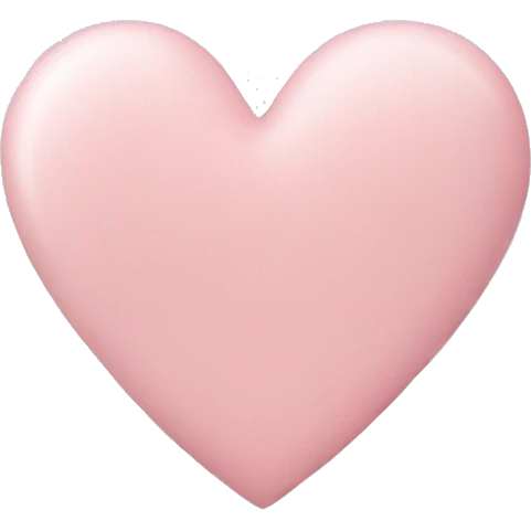pale pink heart emoji