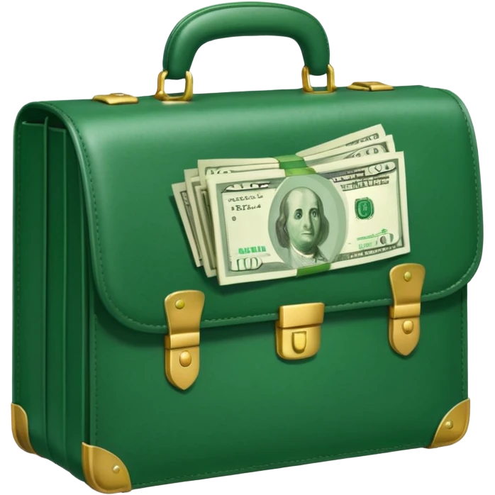 деньги торчащие из портфеля emoji