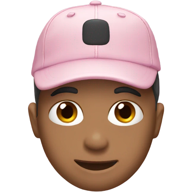 light pink baseball cap emoji