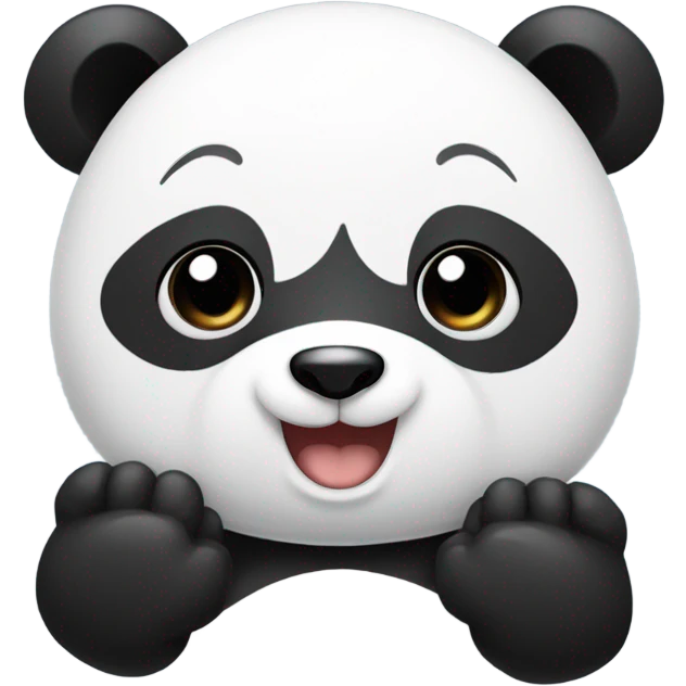 Asian with panda  emoji