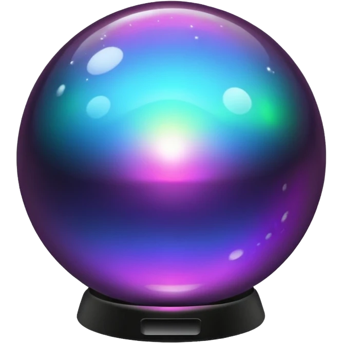 black magic ball sphere emoji