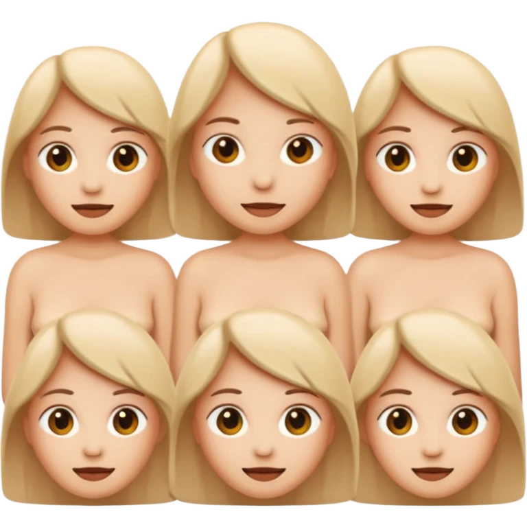 nude color emoji, simple and clear emoji