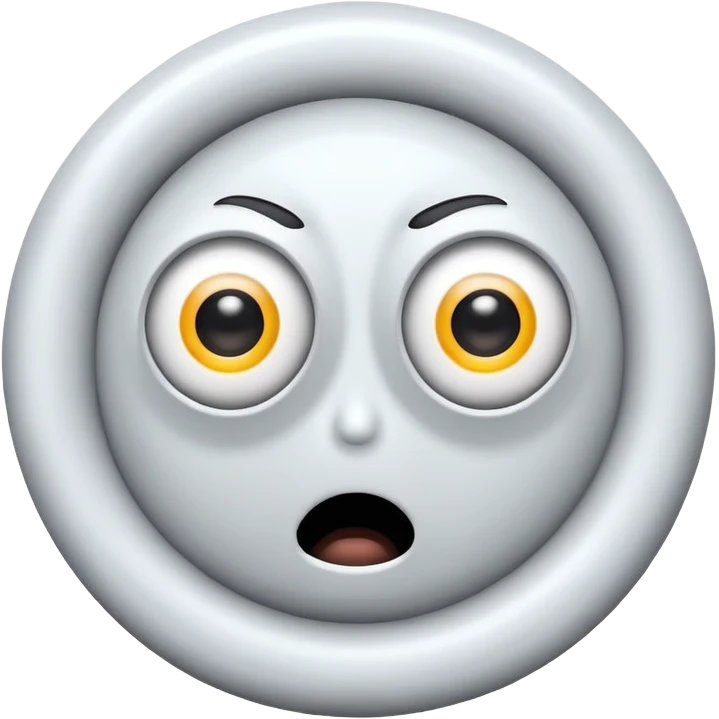 buffering symbol with a shocked face with spiral eyes emoji