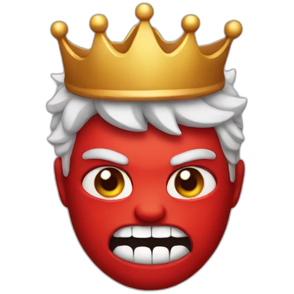 devil with crown emoji