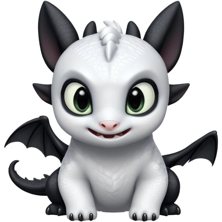 toothless and light fury emoji