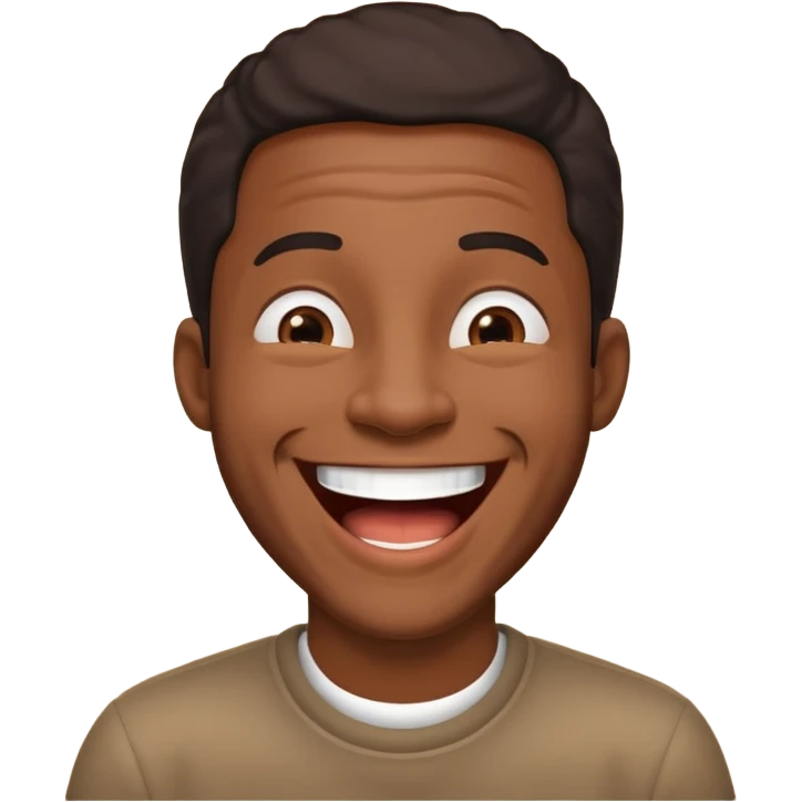 laughing black man emoji