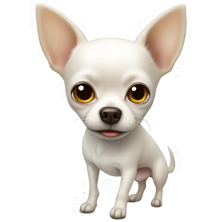 white chihuahua  emoji
