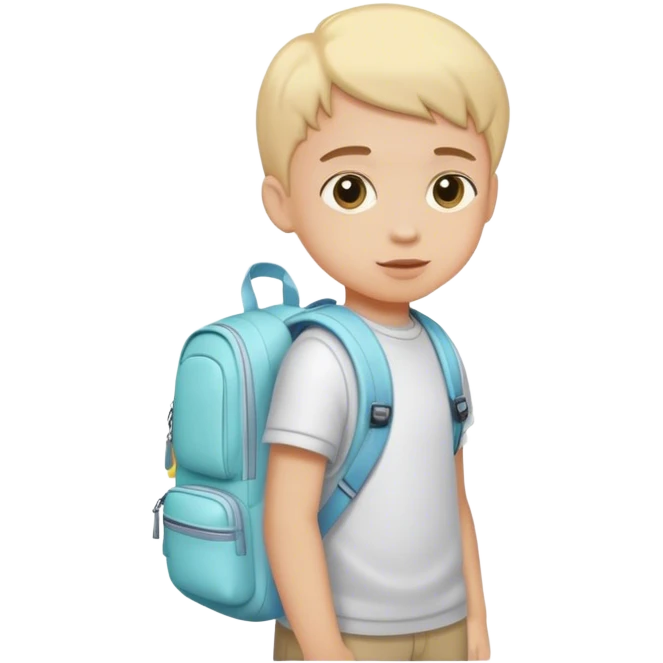 child with pastel backpack emoji