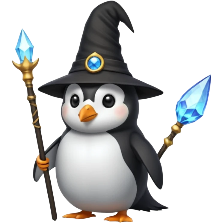 Penguin Wizard emoji