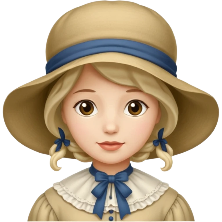1800's american female emoji