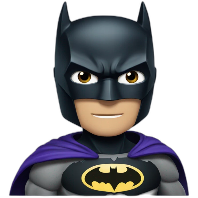 batman with cricketbat emoji