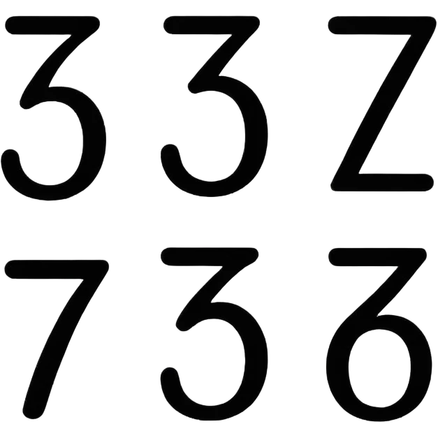 six seven number emoji