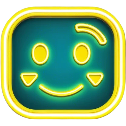 neon outline signboard emoji