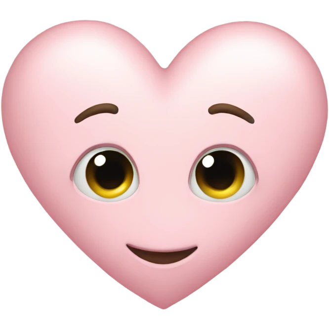 light pink heart emoji
