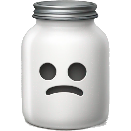 salt jar with metal top with holes in it emoji
